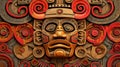Pagan ornament of a tribe Maya. stone texture Royalty Free Stock Photo