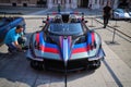 Pagani sports car parade for the company\'s 25th anniversary, June 2023, Modena, Italy