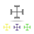 Paganism hands of God sign multicolored icon. Detailed Paganism hands of God icon can be used for web, logo, mobile app, UI, UX