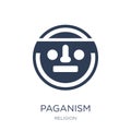 Paganism icon. Trendy flat vector Paganism icon on white background from Religion collection