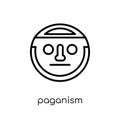 Paganism icon. Trendy modern flat linear vector Paganism icon on