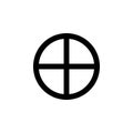 Paganism Sun Cross sign icon. Element of religion sign icon for mobile concept and web apps. Detailed Paganism Sun Cross icon can