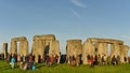 Pagans Mark the Autumn Equinox at Stonehenge Royalty Free Stock Photo