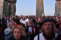 Pagans Mark the Autumn Equinox at Stonehenge Royalty Free Stock Photo