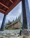 Pagaruyung palace attractions. West Sumatra. Indonesia. Royalty Free Stock Photo