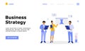 Business Strategy Vector Illustration Concept , Suitable for web landing page, ui,  mobile app, editorial design, flyer, banner, a Royalty Free Stock Photo