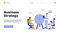 Business Strategy Vector Illustration Concept , Suitable for web landing page, ui,  mobile app, editorial design, flyer, banner, a Royalty Free Stock Photo