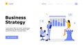 Business Strategy Vector Illustration Concept , Suitable for web landing page, ui,  mobile app, editorial design, flyer, banner, a Royalty Free Stock Photo