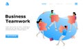 Teamwork Project Vector Illustration Concept , Suitable for web landing page, ui,  mobile app, editorial design, flyer, banner, an Royalty Free Stock Photo