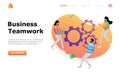 Teamwork Project Vector Illustration Concept , Suitable for web landing page, ui,  mobile app, editorial design, flyer, banner, an Royalty Free Stock Photo