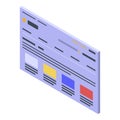 Page for backlink icon, isometric style