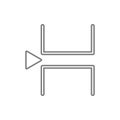 page brake sign icon. Element of cyber security for mobile concept and web apps icon. Thin line icon for website design and