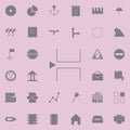 page brake sign icon. web icons universal set for web and mobile