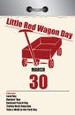 Page calendar Little Red Wagon Day Royalty Free Stock Photo