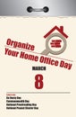 Page calendar Organize Your Home Office Day Royalty Free Stock Photo