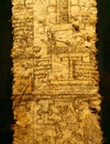 A page of codex. Aztec Empire, reign of Emperor Royalty Free Stock Photo