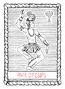 Page of cups. The tarot card.