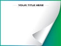 Page curl vector with copyspace Royalty Free Stock Photo