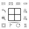 page, division icon. Can be used for web, logo, mobile app, UI, UX