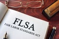 Page with FLSA fair labor standards act
