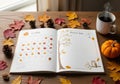 Page, labeled Notes & Ideas, features a whimsical tree with a Royalty Free Stock Photo