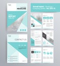 Page layout for company profile, annual report, brochure, and flyer layout template. Royalty Free Stock Photo