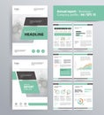 Page layout for company profile, annual report, brochure, and flyer layout template. Royalty Free Stock Photo