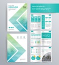 Page layout for company profile, annual report, and brochure template. Royalty Free Stock Photo