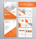 Page layout for company profile, annual report, and brochure template. Royalty Free Stock Photo