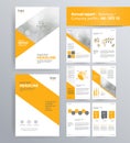 Page layout for company profile, annual report, and brochure template. Royalty Free Stock Photo