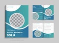 Corporate business catalog brochure design template set