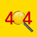 404 Page not Found Design Template. 404 Error Page Concept. Link to Non-Existing Domain. Vector Illustration