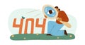 Page not found error message 404 code Royalty Free Stock Photo