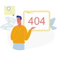 Page not Found 404 Error Message Computer Screen Royalty Free Stock Photo