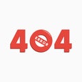 Page not found, error 404, no connect Royalty Free Stock Photo