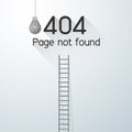 Page not found Error 404. power outage concept