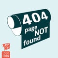 404 page not found - HTTP error message Royalty Free Stock Photo