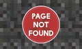 Page Not Found Message 404 Problem Concept Royalty Free Stock Photo