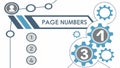 Page numbers UI element vector, design for website navigation and user interface vector design Generative AI Royalty Free Stock Photo