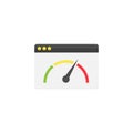 Page speed flat icon