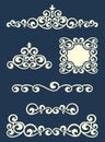Page or text swirl dividers and decorations Royalty Free Stock Photo
