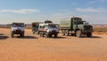 Cars used to transport tourists to Upper Antelope Canyon.