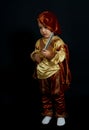 Pageboy look the camera Royalty Free Stock Photo