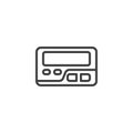 Pager or a beeper line icon