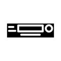 pager retro gadget glyph icon vector illustration Royalty Free Stock Photo