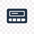 Pager vector icon isolated on transparent background, Pager tra