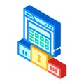 pagerank seo isometric icon vector illustration Royalty Free Stock Photo