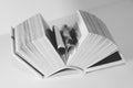 Pages of a book curved into a heart shape Royalty Free Stock Photo