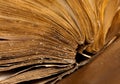 Pages of open ancient book