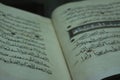 Pages of the Qur'an, the holy book of Islam Royalty Free Stock Photo